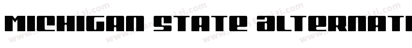 Michigan State Alternative字体转换